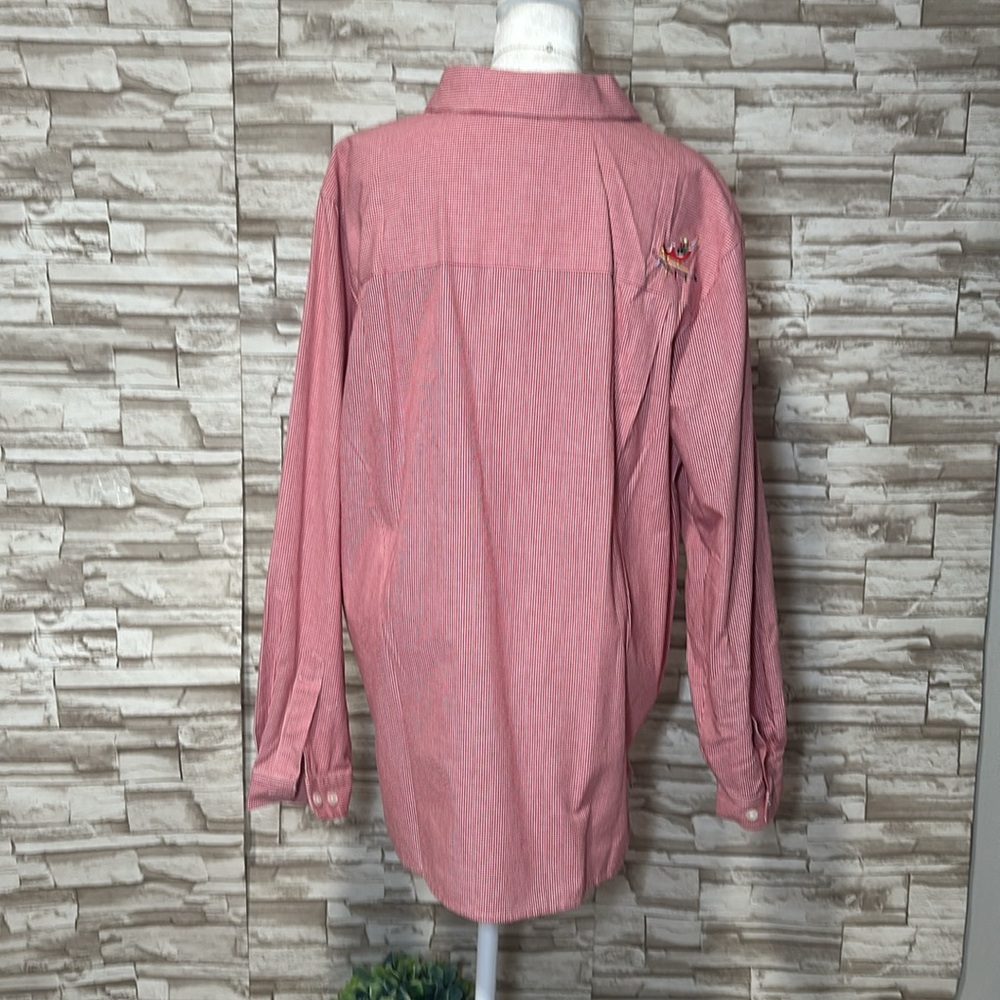 QUACKER FACTORY Christmas Large Checkered Button Down Shirt - Picture 8 of 14